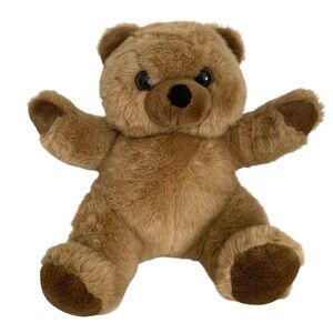 VTG Dex Teddy Bear Stuffed Animal Heartbeat Audio Pocket Crib Attachment Brown